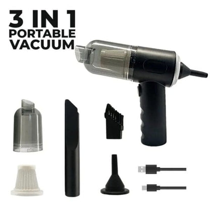 3-IN-1 Mini Car Vacuum Cleaner