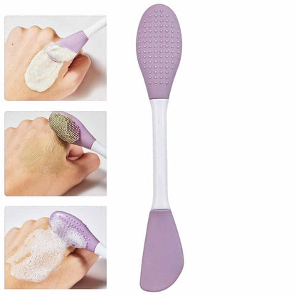 Double Ended Silicone Face Mask Brush